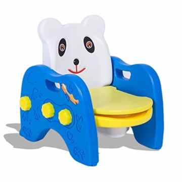 Fascol® Komfort Baby Töpfchen mit bequemer hoher Rückenlehne Kindertoilette Toilette Blau -