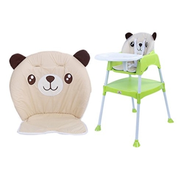 Fastar Hochstuhl mit Tablett, Sicherheitsgurt, sechs Farben -