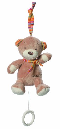 Fehn 160055 Mini-Spieluhr Teddy, Rainbow -
