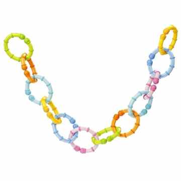 Fehn 249613 Babyspielzeug C-Ring – Kette mit 12 Ringen -
