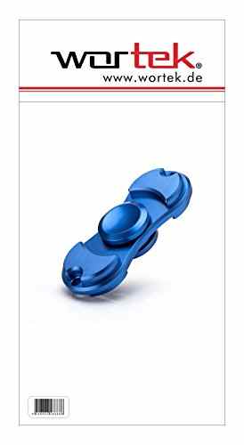 Fidget Spinner Dual Kreisel mit High-Speed Kugellager Anti Stress Hand Toy Blau von wortek -