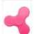 Fidget Spinner LED Tri Kreisel High-Speed Kugellager mit Bluetooth und Lautsprecher Anti-Stress Hand Toy Pink von wortek -