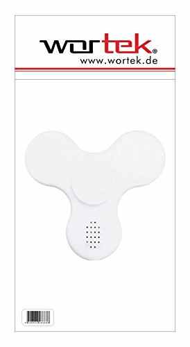 Fidget Spinner LED Tri Kreisel High-Speed Kugellager mit Bluetooth und Lautsprecher Anti-Stress Hand Toy Weiß von wortek -