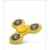 Fidget Spinner Tri Kreisel mit High-Speed Kugellager Anti-Stress Hand Toy Gelb von wortek -