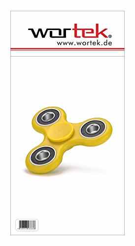 Fidget Spinner Tri Kreisel mit High-Speed Kugellager Anti-Stress Hand Toy Gelb von wortek -