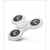 Fidget Spinner Tri Kreisel mit High-Speed Kugellager Anti-Stress Hand Toy Weiß von wortek -