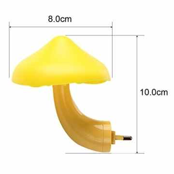 FomCcu Licht kontrollierte Sensor LED Nachtlicht Wand Steckdose Lichter für Kinder Zimmer Schlafzimmer Dekor Warm Farbe -