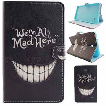 Für Samsung Galaxy Tab 4 8.0 inch SM-T330/T331/T335 Hülle, Grandoin(TM) Retro Leder Foliant Buch-Stil-Art-stehender stoßabfangende Hülle, ausgezeichnete Qualität hübsche bunte elegante Muster-erstklassiges PU-Verschluss Design exakte vollkommend schützende Schnapphülle, passend Für Samsung Galaxy Tab 4 8.0 inch SM-T330/T331/T335 mit Ständer-Funktion -