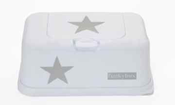 Funky Box FB09 Feuchttücherreisebox weiß mit Sternen -