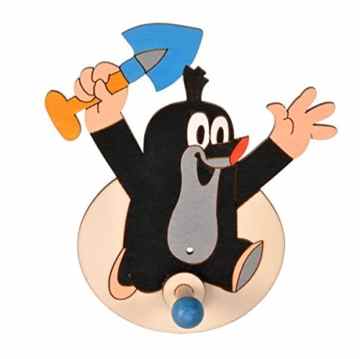 Garderobehaken – der kleine Maulwurf – Holz Kinder Kinderzimmer Garderobe Wandhaken Kleiderhaken Haken -