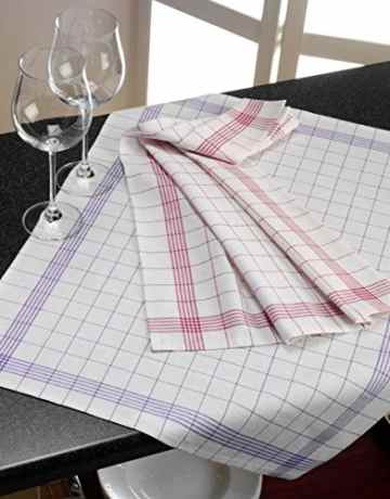 Geschirrtuch 10er Pack Küchentuch Küchenhandtuch 100% Baumwolle 50×70 cm kariert -