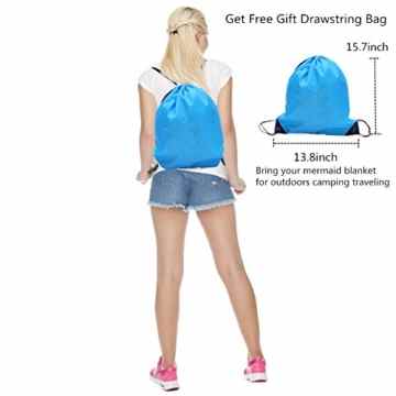 Gestrickte Mermaid Schwanz Decke für Kind-Mädchen-Geschenk, gehäkelt weiche warme Schlafsack für Wohnzimmer Schlafsofa Bettwäsche Klimaanlage Camping, Kinderdecke Wurf von Well Kaufen (55 „x28“) (Rosa) -