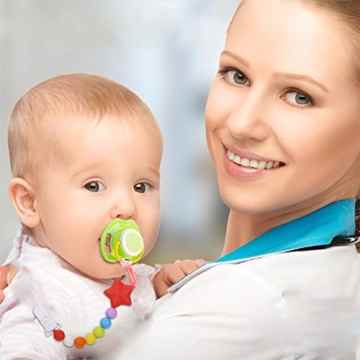 GHB Baby Schnullerkette Nuckelketten Schnullerhalter 3 Stück -