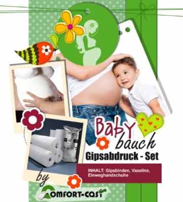 Gipsabdruck Set Babybauch Schwangerschaftsbauch Gipsbinden -