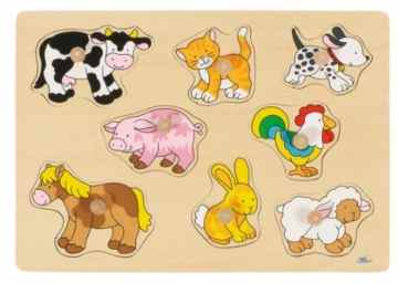 Goki 57873 – Steckpuzzle – Bauernhof VII -