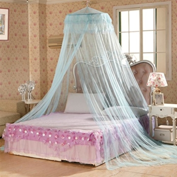 good01 rund Polyester, einem Baldachin Dome Netz Princess Moskitonetz, blau, M -