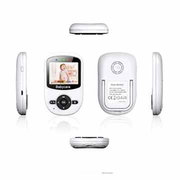 GooDee 2.4 Zoll LCD Drahtlos Babyphone Wireless Video Baby Monitor Babyviewer mit Kamera Temperatur Musik VOX Modus Temperaturüberwachung Schwarz und Weiß -