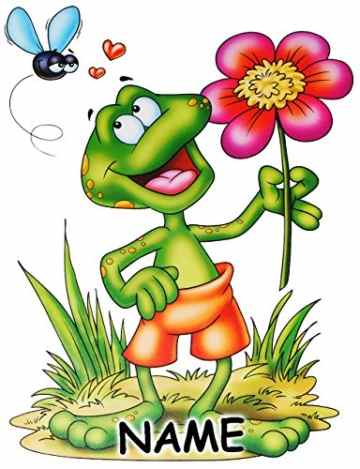 großes Fensterbild – “ lustiger Frosch & Blume “ – statisch haftend – selbstklebend + wiederverwendbar / Sticker Fenstersticker Aufkleber – Fensterbilder – z.B. für Fenster und Spiegel / Fliesen – Fensterdeko Fensterfolie Kinderzimmer Deko – Tiere – Frösche / Quakfrosch – Kröte Unke – Tier – Frühling Ostern -