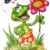 großes Fensterbild – “ lustiger Frosch & Blume “ – statisch haftend – selbstklebend + wiederverwendbar / Sticker Fenstersticker Aufkleber – Fensterbilder – z.B. für Fenster und Spiegel / Fliesen – Fensterdeko Fensterfolie Kinderzimmer Deko – Tiere – Frösche / Quakfrosch – Kröte Unke – Tier – Frühling Ostern -