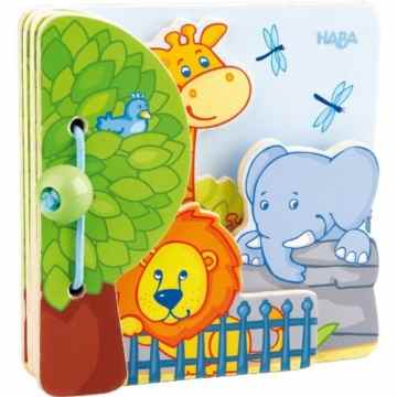 HABA 300129 – Zoo Babybuch Zoofreunde, Kleinkindspielzeug -