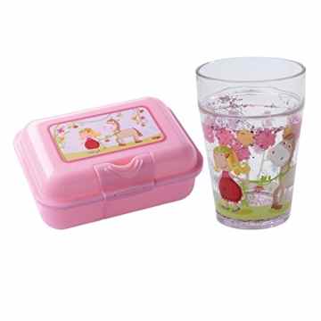 HABA Vicki & Pirli 2er Set 300391 300389 Brotdose + Glitzerbecher -