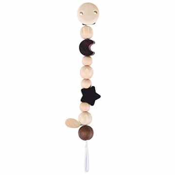 Heimess 733700 – Schnullerkette Mond und Stern -