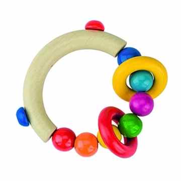 Heimess 734300 – Greifling Halbrund mit Perlen und 2 Ringen -