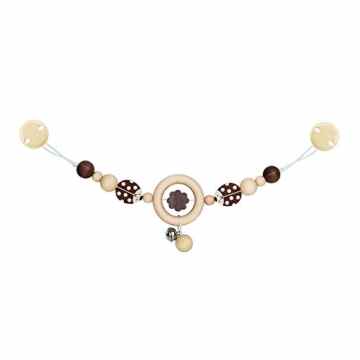 Heimess 763990 Kinderwagenkette Marienkäfer, natur -