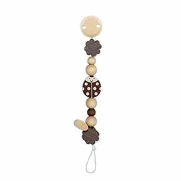 Heimess 764080 Schnullerkette Marienkäfer, natur -