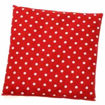 Herbalind Tupfen Kirschkernkissen, rot/weiß -