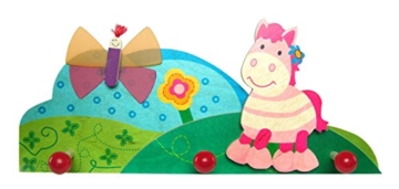 Hess Holzspielzeug 30336 Garderobe Pferdchen aus Holz, 35 cm -