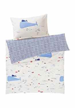 hessnatur Baby und Kinderbettwäsche Renf GOTS gemustert bedruckt 135×200 + 80×80 cm