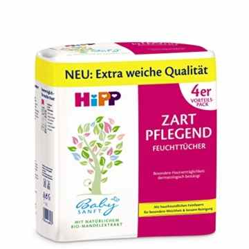 HiPP Babysanft Feuchttücher, 4 x 56 Stück, 988 g -