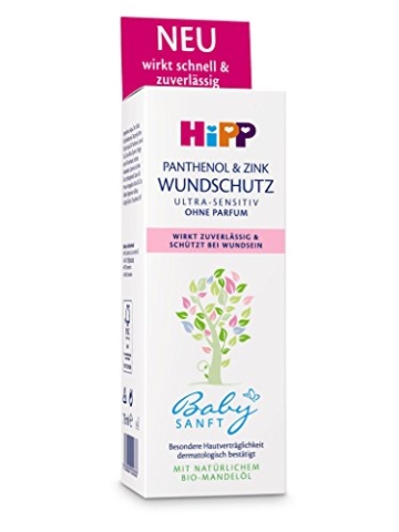 HiPP Babysanft Panthenol und Zink Wundschutz, 3er Pack (3 x 75 ml) -