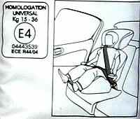 Hochwertiger Kindersitz Michelangelo LUXUS schwarz Gr. 2+3 15-36kg E4 ECE R44/04 -