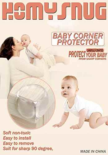 HomySnug Kantenschutz Eckenschützer Transparent Für Baby Oder Haustiere – 12 Stück -