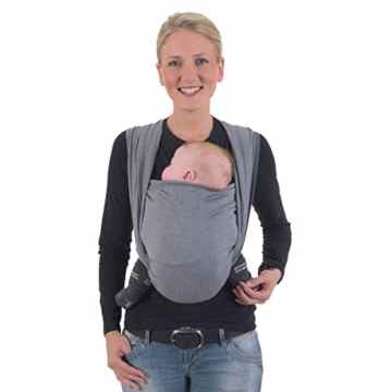 Hoppediz Baby-Tragetuch ‚Jacquard‘ London schwarz-weiß -