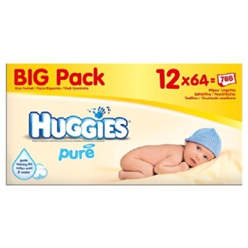 Huggies Pure Baby Wipes Big Pack 12 x 56 per pack -