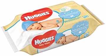 Huggies Pure Feuchte Baby Pflegetücher, 56 Stück -