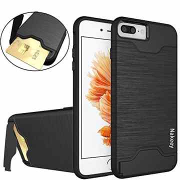 iPhone 7 Plus Hülle, Nakeey Tasche Schutzhülle Card Slots Cover Bumper Protection Hybrid Stand Handyhülle Hülle Ständer For iPhone 7 Plus 5.5″ (R02)