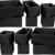 IKEA 12-er Set Aufbewahrungsboxen „Skubb“ zwölf Kisten Regaleinsätze je 4 Stück in 3 versch. Größen – SCHWARZ (12er-Set, schwarz) -
