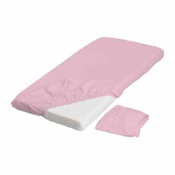IKEA LEN Spannbettlaken für Babybett in rosa; 2 Stück -