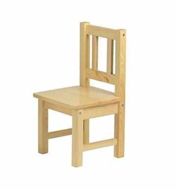 Impag Kindersitzgruppe aus massiver heimischer Kiefer 1 x Tisch, 2 x Stühle – Ben -