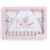 INTERBABY 04095-02 Bettwäsche Set für Wiege – Mod Wagen, 3 Stück, rosa -