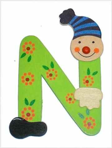 Inware 21967 – Holzbuchstaben Clown Design, Buchstaben -