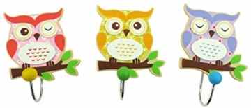 Inware – Garderobenhaken, Wandhaken, Kleiderhaken, 3er Set, verschiedene Motive -