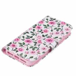 iPhone 5 Hülle, iPhone 5S Hülle, iPhone SE Hülle [Bildschirmschutz aus gehärtetem Glas], Grandoin Retro Leder Foliant Stoßabfangende Hülle, exzellente Qualität buntes elegantes Muster Design Premium PU Verschluss genaue Passform Riemen-Leder Geldbörse schützende Schnapp-Hüllen-Abdeckung für iPhone 5/5S/SE mit [Kreditkarten Einschub] Ständer Funktion -