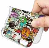 iPhone 6 Plus/6S Plus Hülle Tiere Muster Beidseitig,Neu Tasche ISENPENK Für 5,5-Zoll Apple iPhone 6 Plus/6S Plus Hülle Silikon hinten Ultra Slim Back Cover Schutzhülle Wasserdicht Stoßfest Soft TPU Handyhülle Case[Karikatur Cartoon] Glanz nachts + 1 x USB Ladekabel Datenkabe -