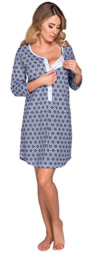 Italian Fashion IF Damen Stillnachthemd Aida 0111 -