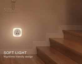 Jerrybox Nachtlicht mit Dämmerungssensor und Zwei USB Anschlüsse LED Energiesparendes Steckdosenlicht mit Dual USB Ladegerät zum Aufladen für Handys, Nachtleucht für Kinderzimmer, Schlafzimmer, Treppenhaus, Flur, Bad, 2800- 3200K, Warmweiß -